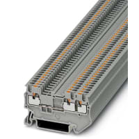 Alimentación del carril del estruendo del bloque del término a través Empujar-En azul del AWG de las conec 24-10 serie de 6.2 milímetros W pinta