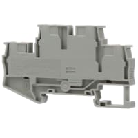 Llame el nivel de Dbl del carril del estruendo del bloque Empujar-en gris del AWG de las conec 24-10 serie de 6.2 milímetros W pinta