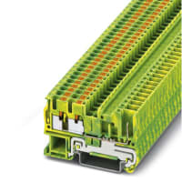Bloque de terminales modular de tierra Empujar-En el AWG de la conexión 26 - 12 serie de la pinta