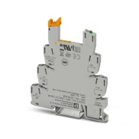 Base del relais del PLC de 6.2 milímetros, 26 al AWG de 14, 24 VDC, PLC-BSC, 1 PDT, carril del estruendo del NS 35/7,5