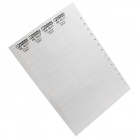 Marking Strip Term Blk Insert 40 x 17 milímetros Blank White ESL Series