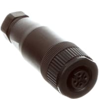 M12 zócalo circular, haber cifrado, posición de 5, tornillo, 4A, IP67, serie de SACC
