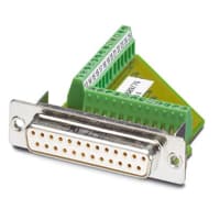 Conectador D-secundario 25 terminal del tornillo femenino recto de la manera de la serie VS-25