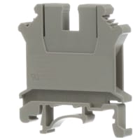 Alimentación del carril del estruendo del conectador del bloque de terminales con el gris 6.2 milímetro W del AWG del tornillo 24-12