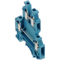Alimente con serie doble azul de Reino Unido del nivel del término del tornillo del negro 500V 24A de Trm