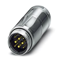 Serie del SM, 8 zócalo de las conec del montaje del cable de poste, contactos del varón, acoplamiento roscado, IP67
