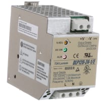 Fuente de alimentación, AC-DC, 24V, 5A, 85-132/170-265V adentro, incluido, carril del estruendo, PFC, serie del DLP