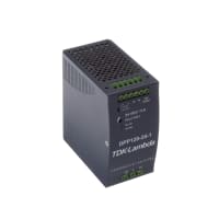 Fuente de alimentación, AC-DC, 24V, 5A, 93-132/186-264V adentro, incluido, carril del estruendo, PFC, serie de DPP