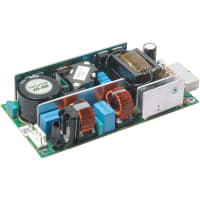 Fuente de alimentación, AC-DC, 24V, 16.7A, 90-264V adentro, marco abierto, montaje del panel, PFC, serie EFE400