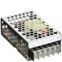 Fuente de alimentación, AC-DC, 5V, 5A, 86-264V adentro, incluido, Pnl Mnt, PFC, encajado, 25W, serie del LS