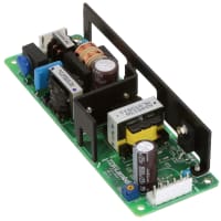 Fuente de alimentación, AC-DC, 12V, 6.3A, 85-265VIn, marco abierto, Pnl Mnt, PFC, serie de ZWS50-150BAF