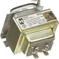 Transformador, limitación de la energía, incluida, 1, Freq 60Hz, Pri 120VAC, Sec 24VAC