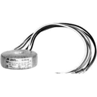 Transformador, aislamiento, Toroidal, 1, Freq 50/60Hz, Pri 117/234VAC, Leadwires