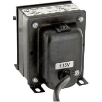 Transformador, automóvil, incluido, 1, Pri 115VAC, Sec 230VAC, Pwr-Rtg 200VA, enchufes 1