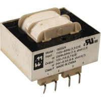 Serie secundaria primaria del transformador 12VA 115/230VAC 12/24VAC 1621/0.5A164 /