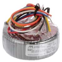 Transformador, Potencia, 50VA, Chasis, Pri:117/234VAC, Sec:Ser 24VCT, Par 12V