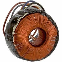 Transformador, aislamiento, Toroidal, 1, Freq 50/60Hz, Pri 117/234VAC, Leadwires