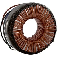 Transformador, energía, Toroidal, 1, Freq 50/60Hz, Pri 117/234VAC, Sec 12/24VAC