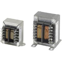 Transformador, energía, bobina de los Config, 1, Freq 50/60Hz, Pri 115/230VAC, Sec 5/10VAC