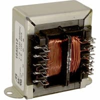 Transformador, energía, bobina, 1, Freq 50/60Hz, Pri 115/230VAC, Sec 6.3/12.6VAC