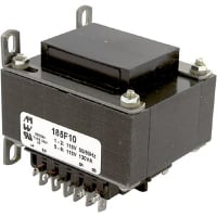 Transformador, energía, bobina, 1, Freq 50/60Hz, Pri 115/230VAC, Sec 5/10VAC, 4lbs.