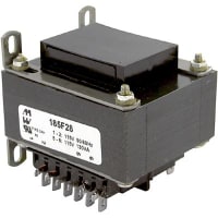 Transformador, energía, bobina, 1, Freq 50/60Hz, Pri 115/230VAC, Sec 14/28VAC, 4lbs.