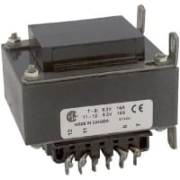 Transformador, energía, 175VA, chasis, Pri: 115/230VAC, Sec: Ser 12.6VCT, 6.3V normal