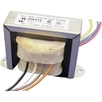 Serie secundaria primaria del transformador 7.5VA 117/234VAC 12.5/25VAC 266 6/3A