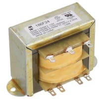 Transformador, energía, bobina, 1, Freq 50/60Hz, Pri 115/230VAC, Sec 24 (CT) VAC