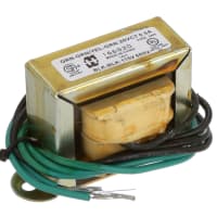Transformador, rectificador de la baja tensión, chasis, Pri: 115VAC, Sec: 20VCT, Sec: 0.5A