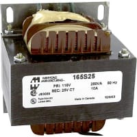 Transformer, Power, Bobbin, 1, Freq 60Hz, Pri 115VAC, Sec 25 (CT) VAC, Sec 10A