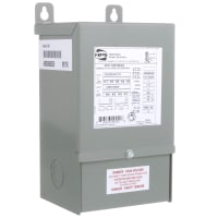 Transformador, distribución, NEMA/Encapsulated, 1, Freq 60Hz, Pri 208/240/277VAC