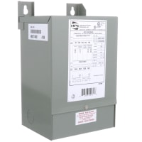 Transformador, distribución, NEMA/Encapsulated, 1, Freq 60Hz, Pri 208/240/277VAC