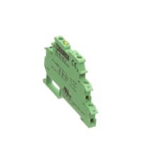 Terminal Block, Relay, 6 A, 250 VAC/VDC (Max.) (Switching), 24, 80 milímetros, 6.2 milímetros