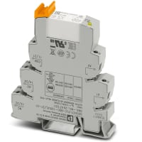 Relais de fines generales, DPDT, 50ma, 120VAC, carril del estruendo, serie del relais del PLC Slimline