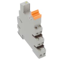Bloque de terminales del PLC, 14m m, estruendo NS 35/7,5, 1 PDT, 24 VAC/DC, PLC-BSC