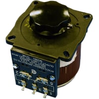Transformador variable, 0-120V 10A Io, 1.2kVA, 120V VI, 50/60Hz, CW/CCW, serie de 1000