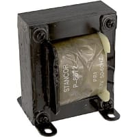 Transformador, energía, bobina de los Config, 1, Freq 50/60Hz, Pri 117VAC, Sec 36 (CT) VAC