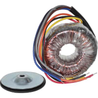 Transformador, Alimentación Toroidea, 25Va, 115/230Vac, 18Vct@1.39A, 9V@2.78A