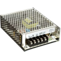 Fuente de alimentación, AC-DC, 24V, 1.7A, 85-264V adentro, incluido, montaje del panel, 41W, serie AWSP40