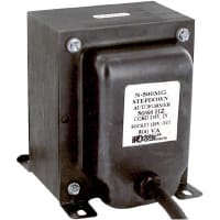 Transformador, automóvil, incluido, 1, Freq 50/60Hz, Pri 115VAC, Sec 230VAC, Sec 2.2A