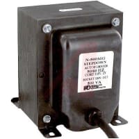 Transformador, automóvil, incluido, 1, Freq 50/60Hz, Pri 230VAC, Sec 115VAC, Sec 10.85A