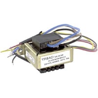 Transformador, energía, bobina, 1, Freq 50/60Hz, Pri 115/230VAC, Sec 7/14VAC, UL