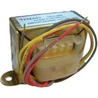 Transformador, energía, bobina, 1, Freq 50/60Hz, Pri 115/230VAC, Sec 8/16VAC, UL
