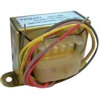 Transformador, energía, bobina, 1, Freq 50/60Hz, Pri 115/230VAC, Sec 10/20VAC, UL