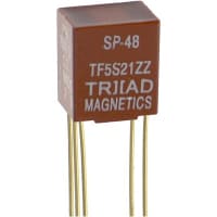 Ohmios encapsulados audio del transformador 300-100000Hz Pri 0.001A Sec 12