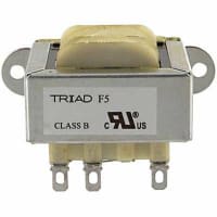 Transformador, energía, bobina de los Config, 1, Freq 50/60Hz, Pri 115VAC, Sec 24 (CT) VAC