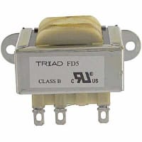 Transformador, energía, bobina, 1, Freq 50/60Hz, Pri 115/230VAC, Sec 36 (CT) VAC