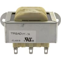 Transformador, energía, bobina de los Config, 1, Freq 50/60Hz, Pri 115VAC, Sec 36 (CT) VAC