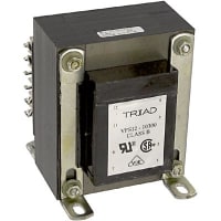 Transformador, energía, bobina, 1, Freq 50/60Hz, Pri 115/230VAC, Sec 6.3/12.6VAC